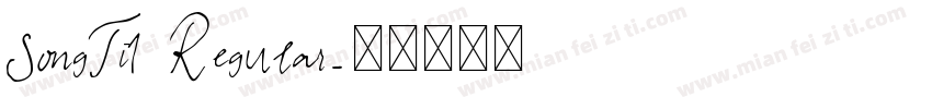 SongTi1 Regular字体转换